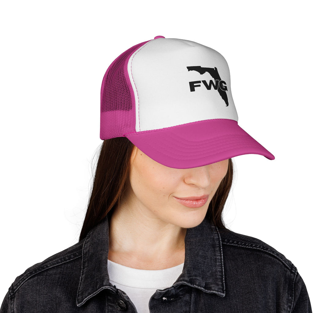 Florida Wise Guy Trucker Hat — FWG Logo Mesh Cap