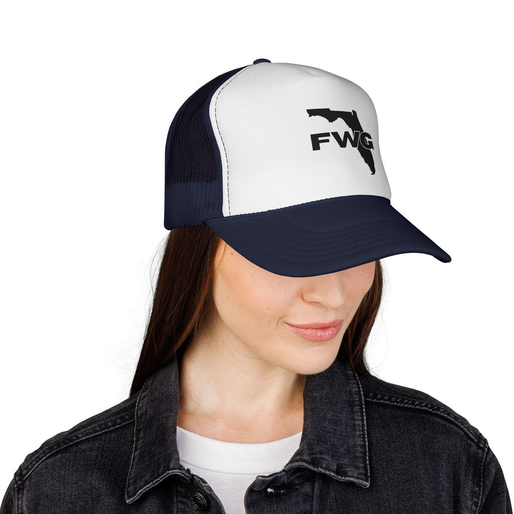 Florida Wise Guy Trucker Hat — FWG Logo Mesh Cap