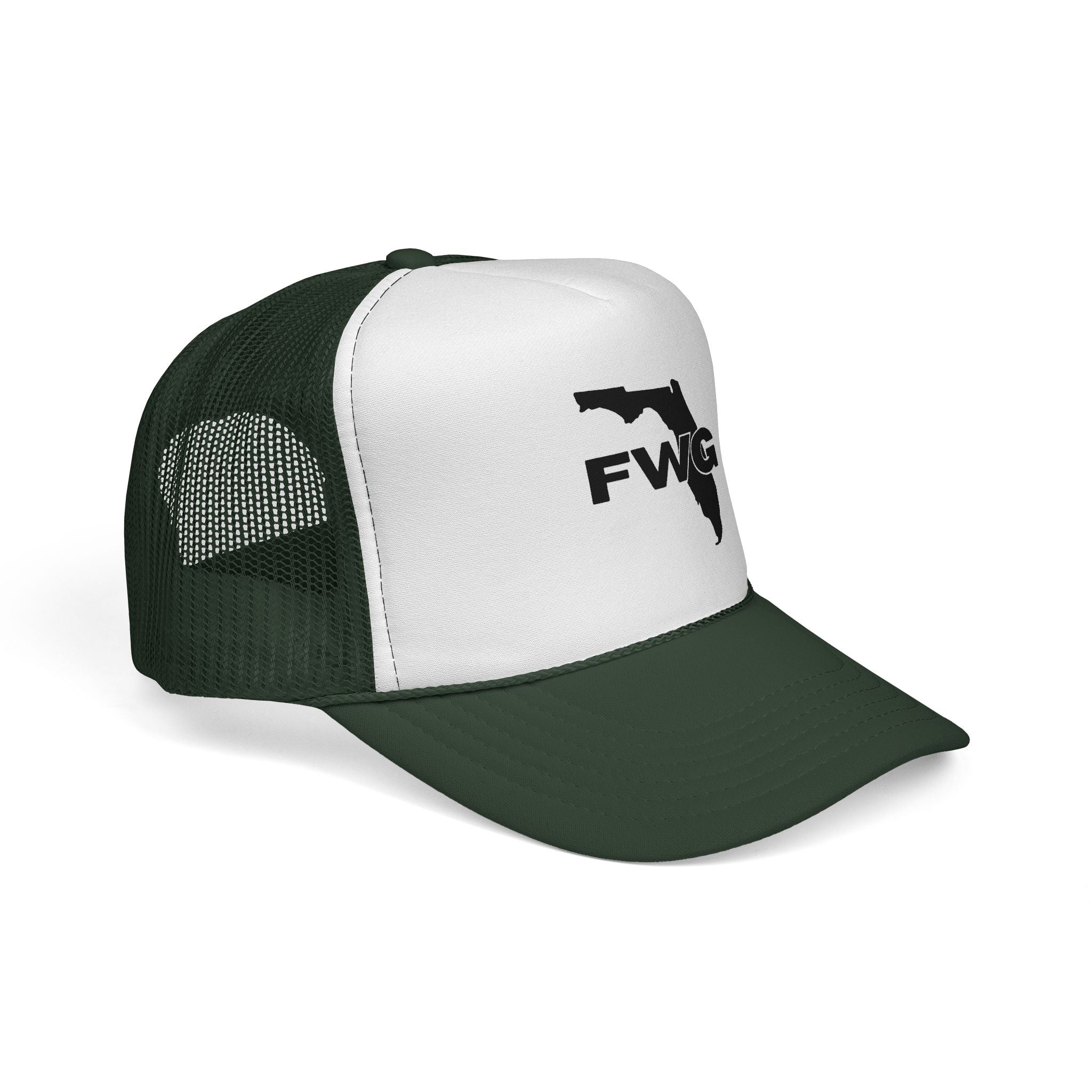 Florida Wise Guy Trucker Hat — FWG Logo Mesh Cap