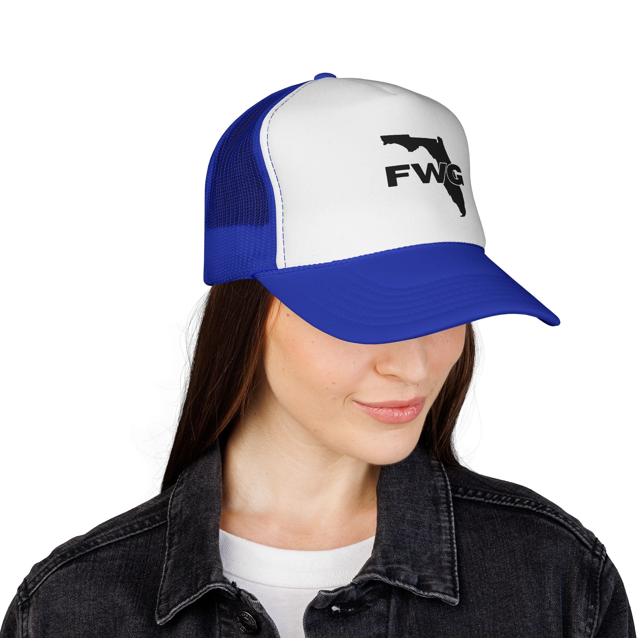 Florida Wise Guy Trucker Hat — FWG Logo Mesh Cap