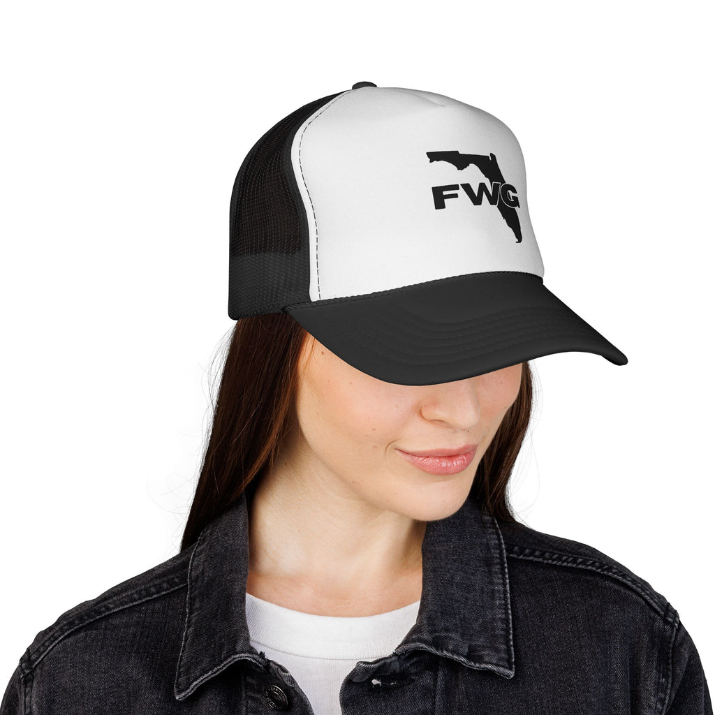 Florida Wise Guy Trucker Hat — FWG Logo Mesh Cap
