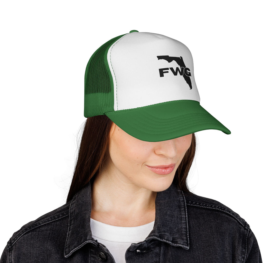Florida Wise Guy Trucker Hat — FWG Logo Mesh Cap