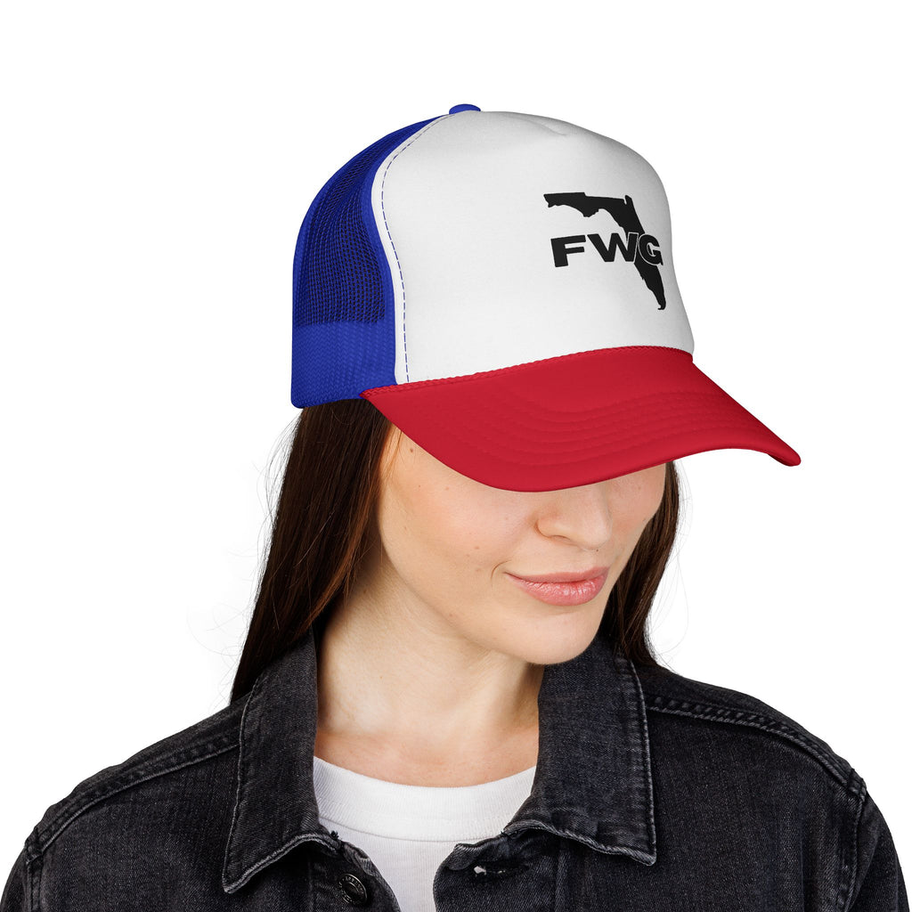 Florida Wise Guy Trucker Hat — FWG Logo Mesh Cap