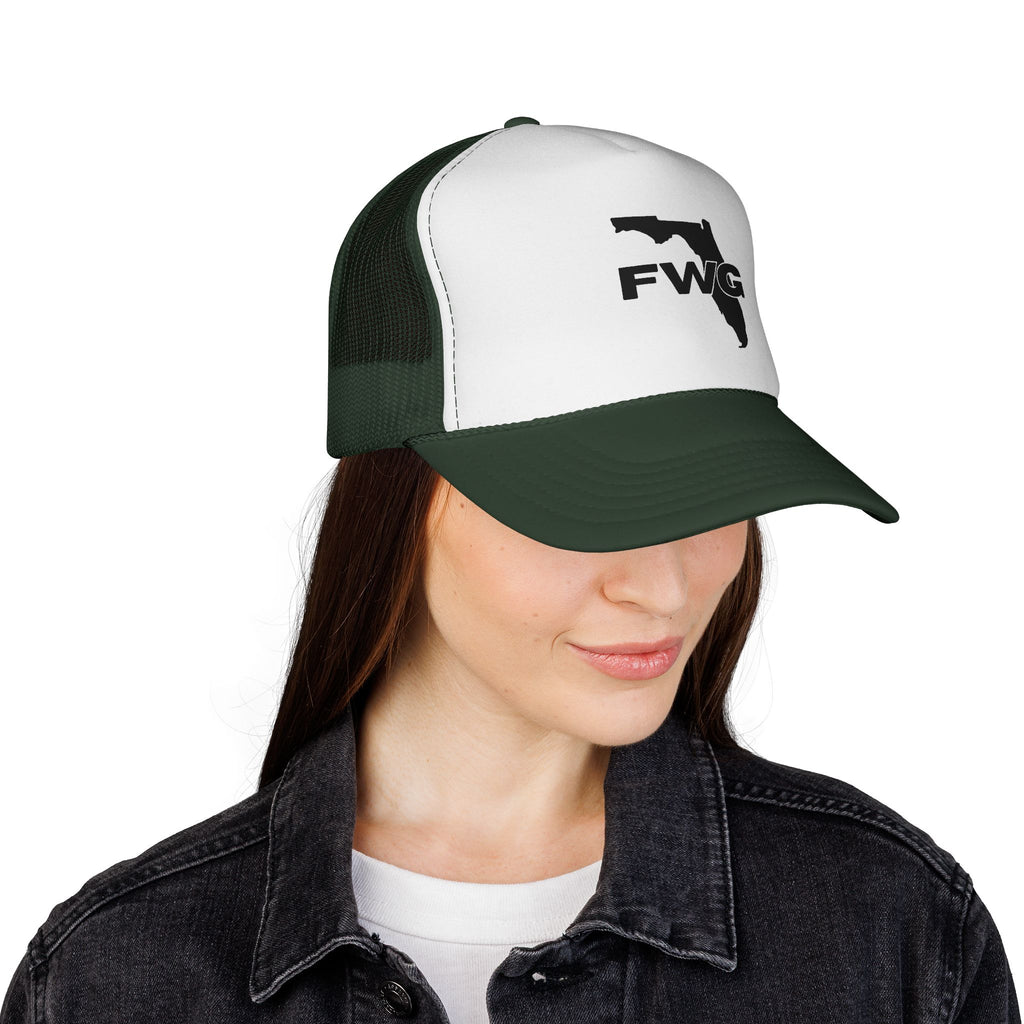Florida Wise Guy Trucker Hat — FWG Logo Mesh Cap